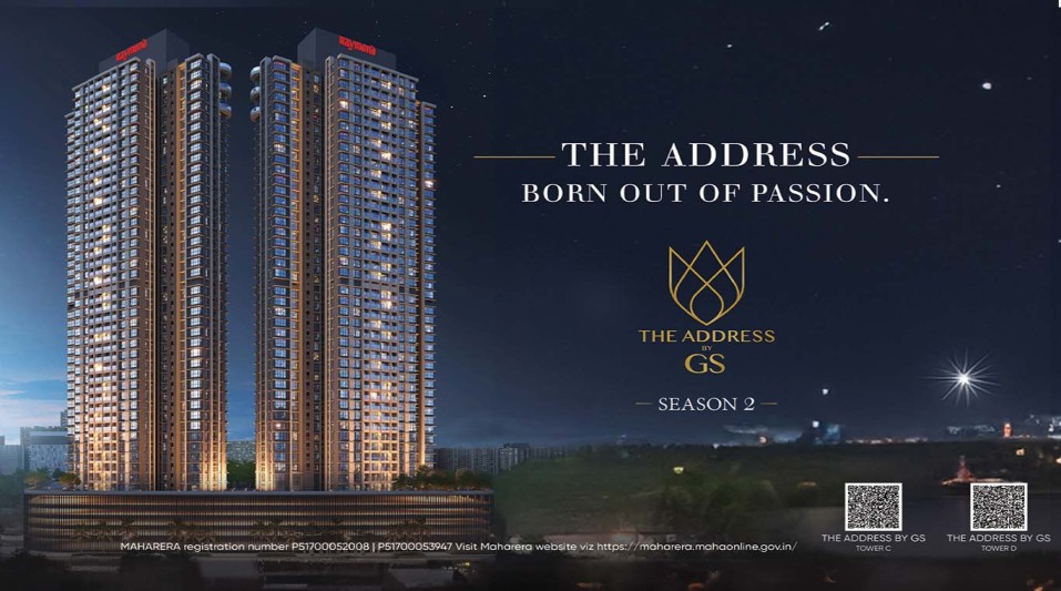 Address by GS 1,2,3,4,5 and 6 BHK Apartments by Raymond Realty