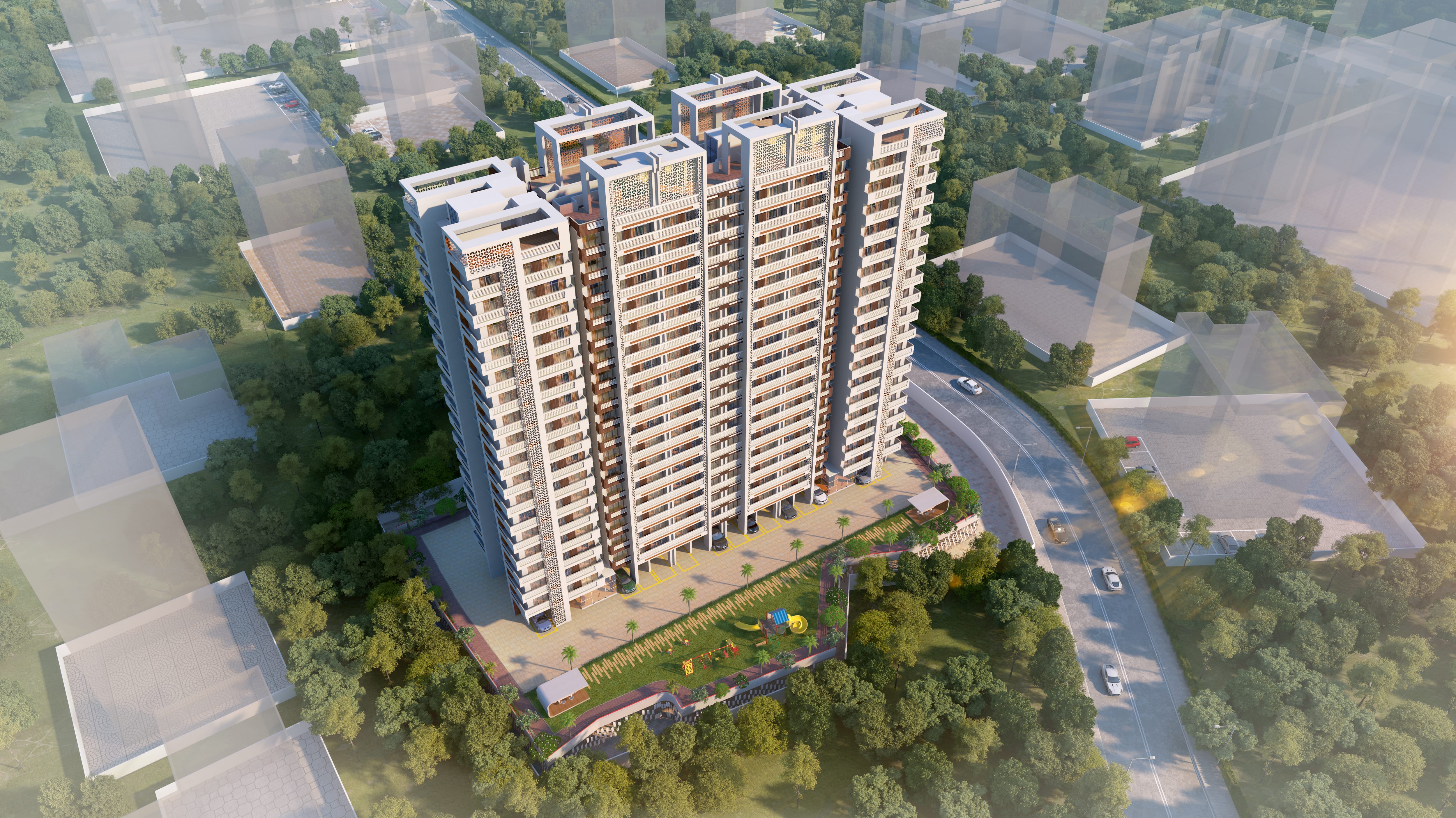 Residential JVM Spaces - JVM Tiara - 1 & 2 BHK Premium Apartment, Thane